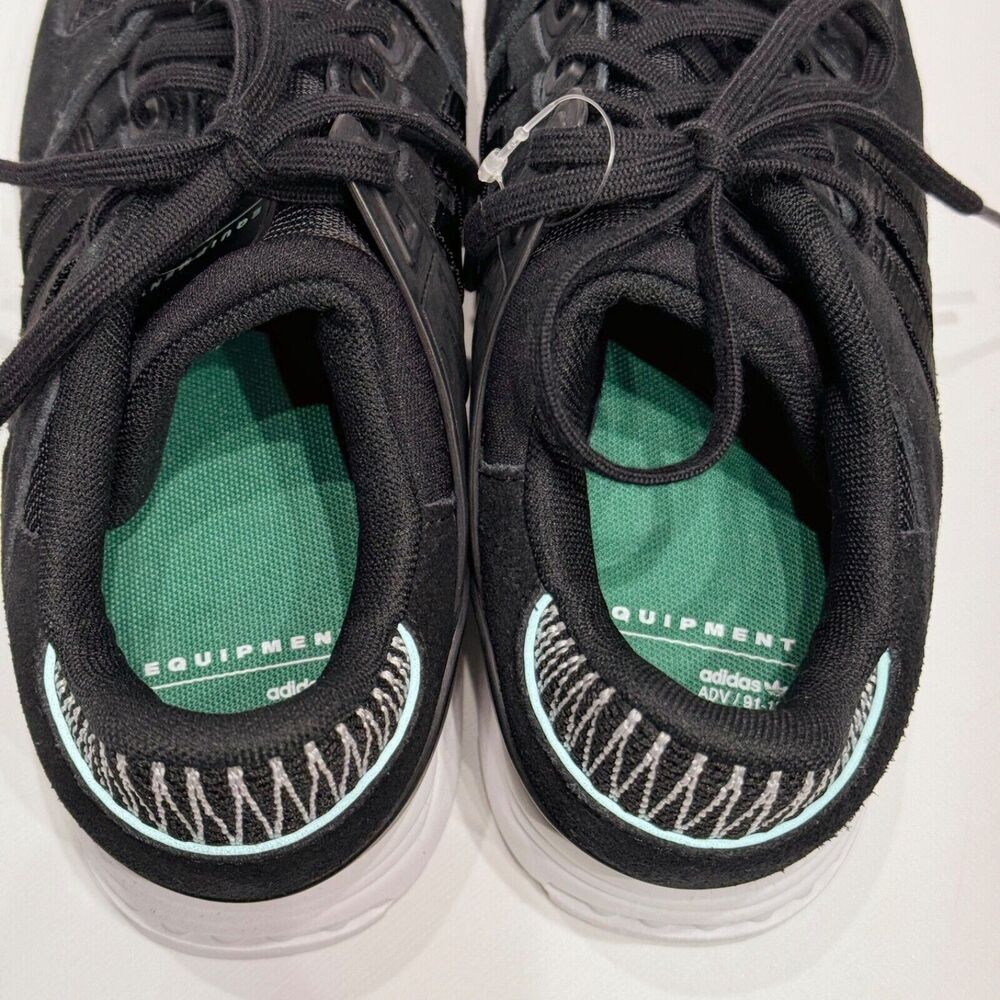 NWOB Adidas EQT Support RF Black Suede Shoes Sneakers Walking Women’s Size 6.5 - Picture 6 of 8